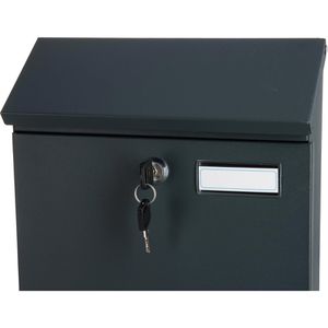 Produktbild für Briefkasten SafePost ScanPro 958 RAL 7016 anthrazit, aus Stahl