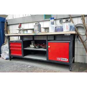 Produktbild für Werkbank KS-Tools 865.0201, rot, XXL