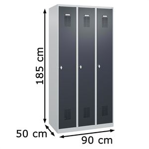 Produktbild für Spind CP-Möbel Basis PLUS, anthrazit