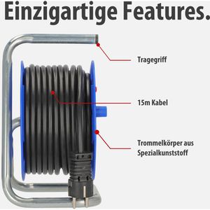Produktbild für Kabeltrommel Brennenstuhl Kompakt, für innen