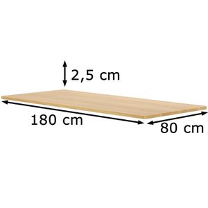 Produktbild für Tischplatte FlexiSpot PR1808-Maple