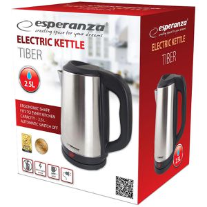 Produktbild für Wasserkocher esperanza EKK036X, silber
