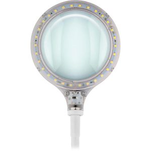 Produktbild für Lupenleuchte Goobay 2in1, weiß, 100 mm Glaslinse, LED