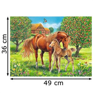 Produktbild für Puzzle Ravensburger Pferdeglück auf der Wiese