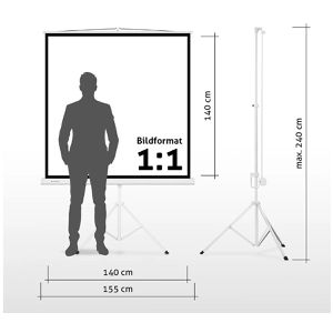 Produktbild für Beamer-Leinwand ESMART Economy EXS Stativ