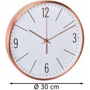 Produktbild für Wanduhr TFA 60.3534.51, Metall, analog, Funkuhr