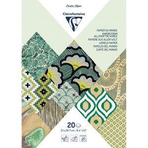 Produktbild für Motivpapier Clairefontaine 95094C, grün, A4