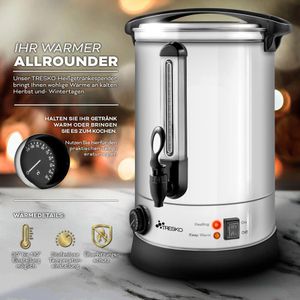 Produktbild für Heißwasserspender Tresko 1385-019, einstellbar 30°C - 110°C
