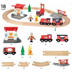 Produktbild für Spielzeugeisenbahn BRIO 33815 Bahn Feuerwehr Set