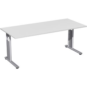 Schreibtisch Geramöbel Flex S-618146-LS, lichtgrau / silber