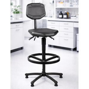 Produktbild für Arbeitsstuhl meychair PRO+ W30-H-PU-FR-010101, schwarz