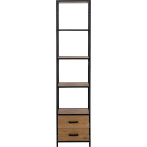 Produktbild für Bücherregal AC-Design Seaford, schwarz / wildeiche