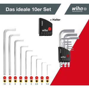 Produktbild für Sechskantschlüssel Wiha 369KH9, 40410