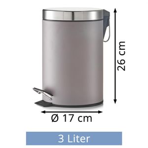 Produktbild für Mülleimer Zeller 18222, grau