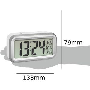 Produktbild für Wecker TFA 60.2553.01 Lumio Plus, silber, digital