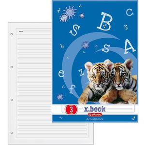 Arbeitsblock Herlitz 215038 x-book, A4, liniert