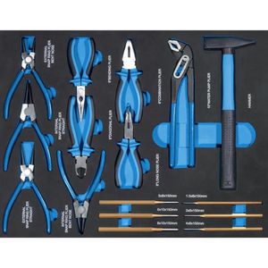 Produktbild für Werkzeugwagen Güde GW7 Black Line, 39131, bestückt