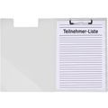Klemmbrettmappe Foldersys 80004-04, A4 Kunststoff, transparent