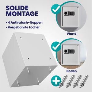 Produktbild für Tresor Deuba 100858, hellgrau