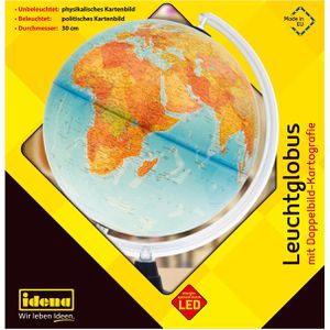 Produktbild für Globus Idena 569902, Leuchtglobus, Ø 30cm