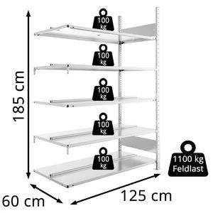 Produktbild für Anbauregal META-Regalbau 200178019, Aktenregal