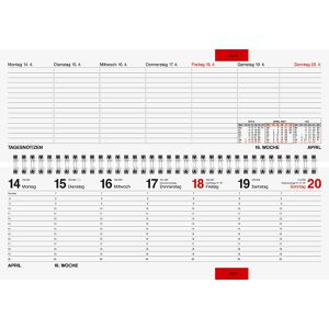 Produktbild für Tischkalender Rido-Ide 7036102907 Septant schwarz mit Register