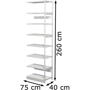 Produktbild für Anbauregal Kerkmann Progress 500, Aktenregal
