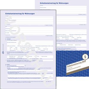 Mietvertrag Zweckform 2849, DIN A4