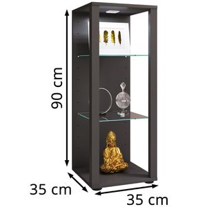 Produktbild für Glasvitrine VCM Glasol M, stehend