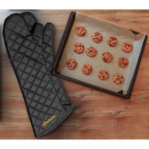 Produktbild für Ofenhandschuh Bartscher Topfhandschuhe 600, schwarz