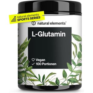 Produktbild für Glutamin natural-elements Aminosäure L-Glutamin Getränkepulver