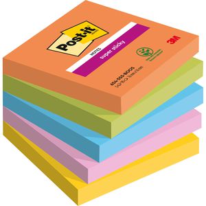 Haftnotizen Post-it Super Sticky Notes Boost, bunt