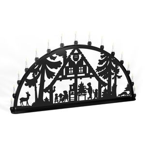 Schwibbogen XXL-Schwibbogen Waldhaus, outdoor