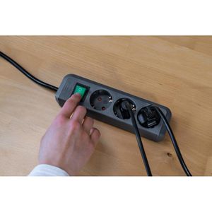 Produktbild für Steckdosenleiste Brennenstuhl Eco-Line, 1,5m Kabel
