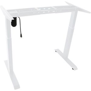 Produktbild für Schreibtischgestell LMG FYED-1-WS, weiß, 4 Memoryspeicher