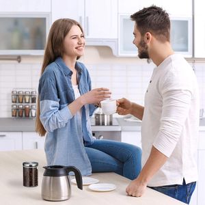 Produktbild für Vorratsglas Relaxdays 10027997 mit Edelstahldeckel