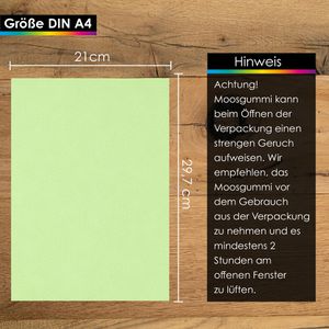 Produktbild für Moosgummi OfficeTree 6559 Pastell, A4