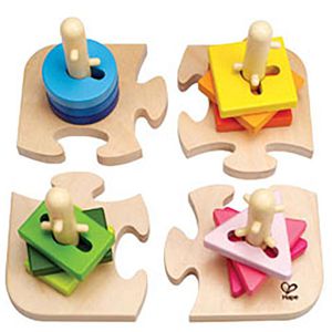 Produktbild für Motorikspielzeug Hape E0411, Kreatives Steckpuzzle
