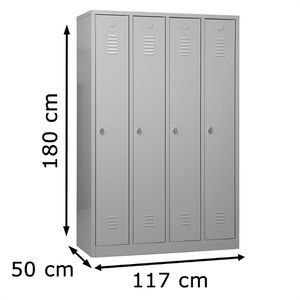 Produktbild für Spind G-Office WRC/4.18117, lichtgrau