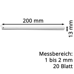 Produktbild für Fühlerlehre Helios-Preisser 0606172, aus Federstahl, gerade