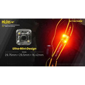 Produktbild für Stirnlampe Nitecore NU05 V2 LED, wiederaufladbar