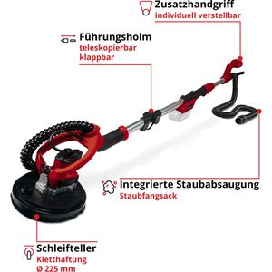 Produktbild für Trockenbauschleifer Einhell-Professional TP-DW 18/225 Li-Solo