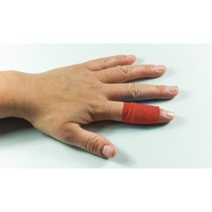 Produktbild für Pflaster Höga Fingerflex Bandage, rot, 1 Rolle