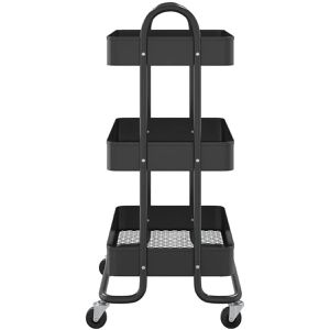 Produktbild für Küchenwagen vidaXL 335865, schwarz