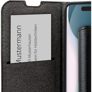 Produktbild für Handyhülle Bigben Wallet Folio Case, MagSafe, schwarz