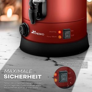 Produktbild für Heißwasserspender Tresko 1385-004, einstellbar 30°C - 110°C