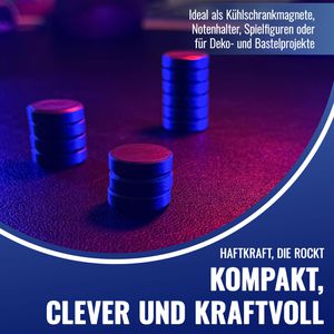 Produktbild für Magnete Poppstar 1011080 Ferrit, schwarz
