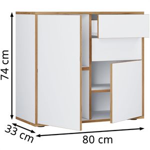 Produktbild für Kommode VCM Salia 920758, weiß