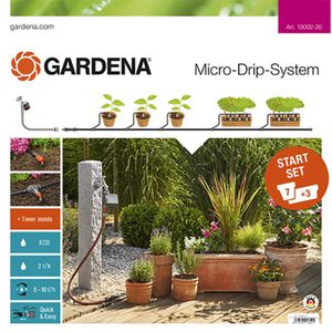 Micro-Drip-System Gardena Start Set Pflanztöpfe M