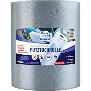Produktbild für Putztuchrolle Robbyrob aus Recyclingpapier, Palette, blau